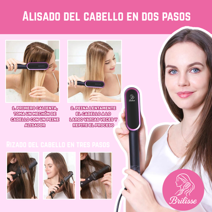 BRILISSE | ESTILO QUE DESLUMBRA + PEINE ANTI-FRIZZ DE REGALO