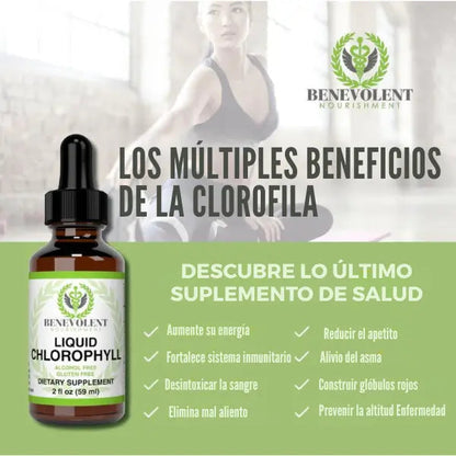 BENEVOLENT | CLOROFILA LIQUIDA - BIENESTAR NATURAL Y LIMPIEZA INTERNA