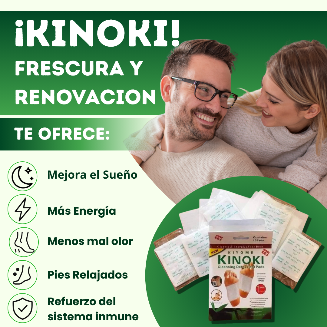 KINOKI | PARCHES DESINTOXICANTES – PACK DE 30 UNIDADES REUTILIZABLES